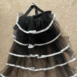 Steampunk Tie on Bustle Skirt Victorian Belt Lace Tutu Underskirt